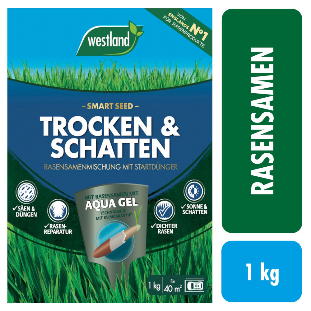 WESTLAND Saatgut Trocken- und Schattenrasen 1,0 kg image number 0