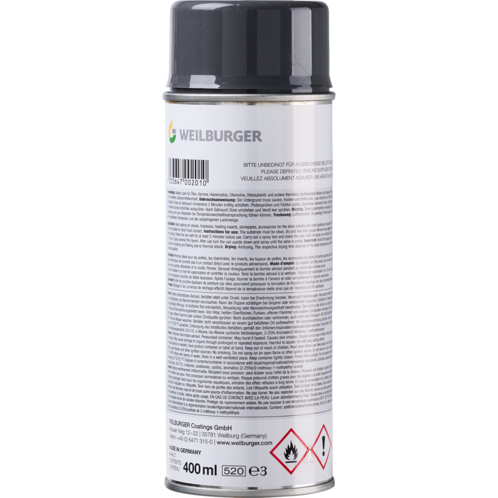 Senotherm Ofen-Spray grau-metallic bis 450°C image number 1
