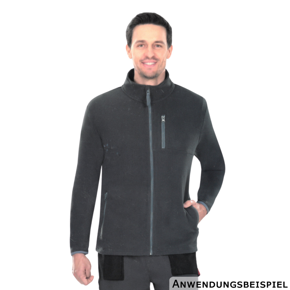Arbeitsjacke Fleece Herren M - XL, navy oder grau image number 8