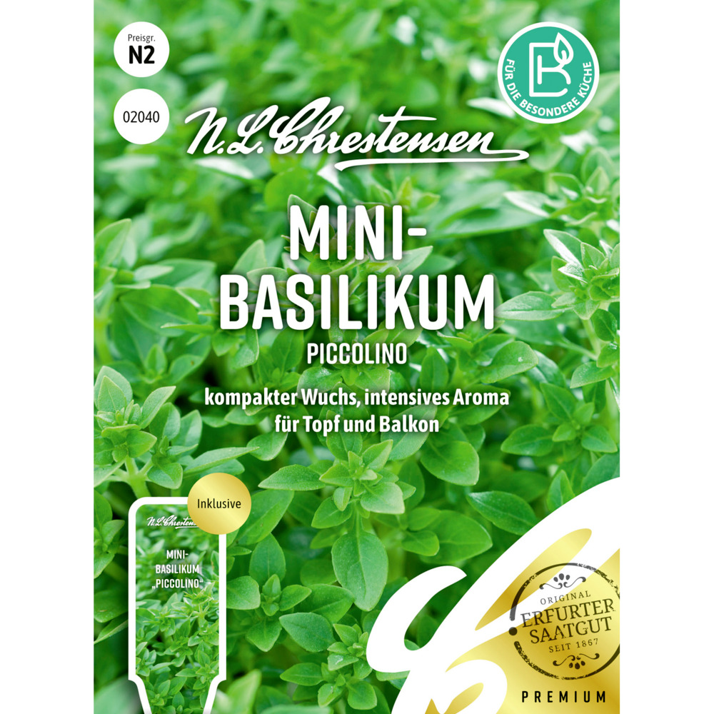 Saatgut Mini Basilikum Piccolino image number 0