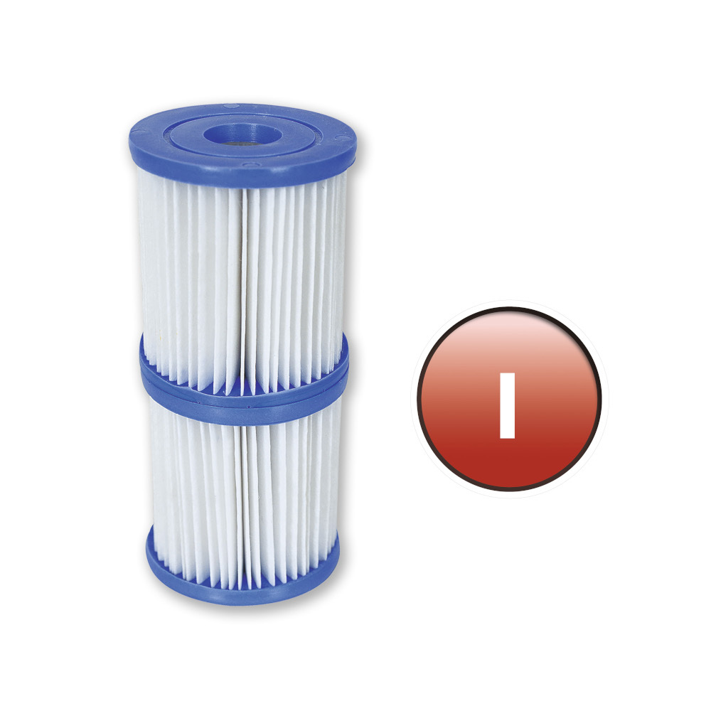 Bestway Filterkartusche Gr. I Doppelpack 8 x 9 cm