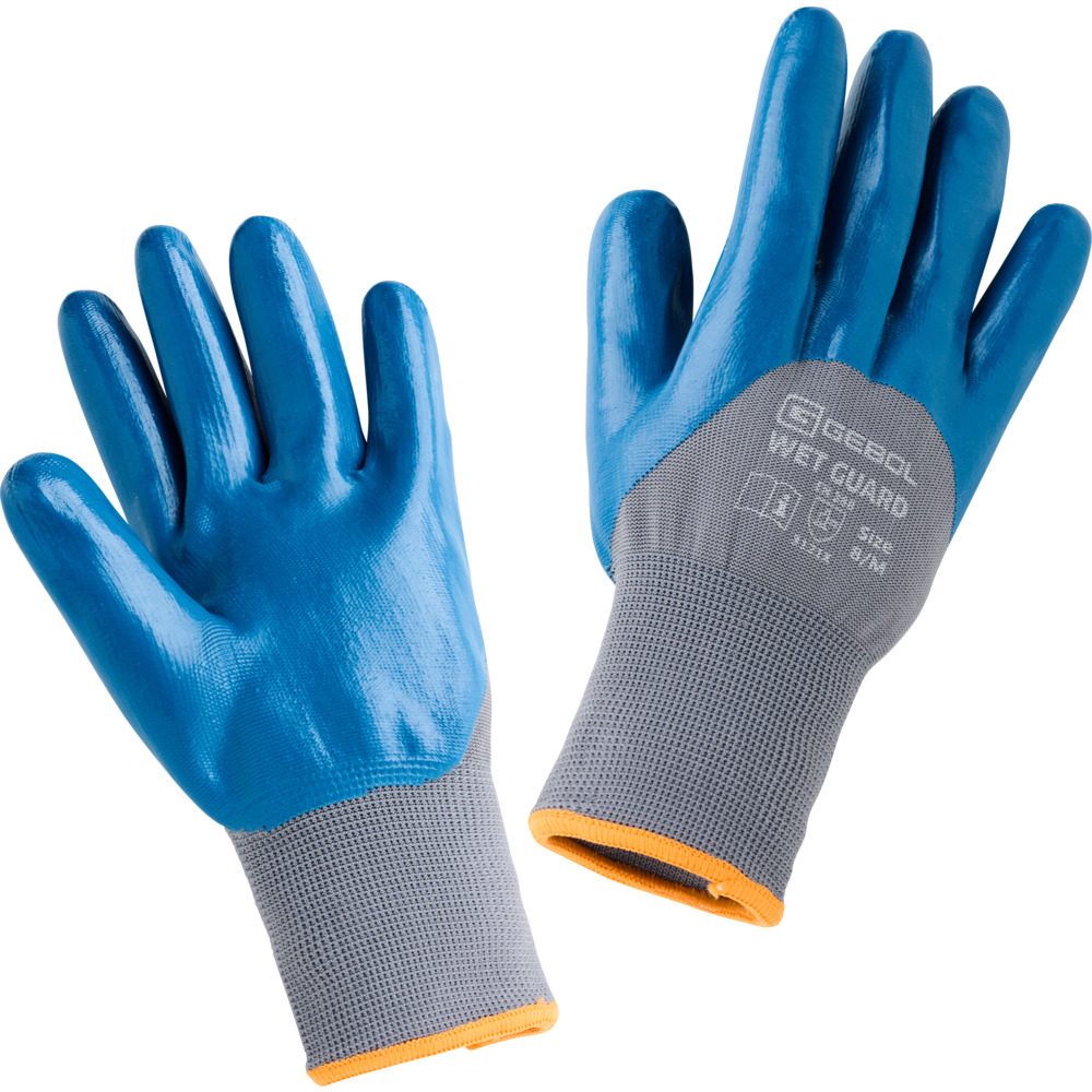Arbeitshandschuh ''Wet Guard" Größe 8 blau