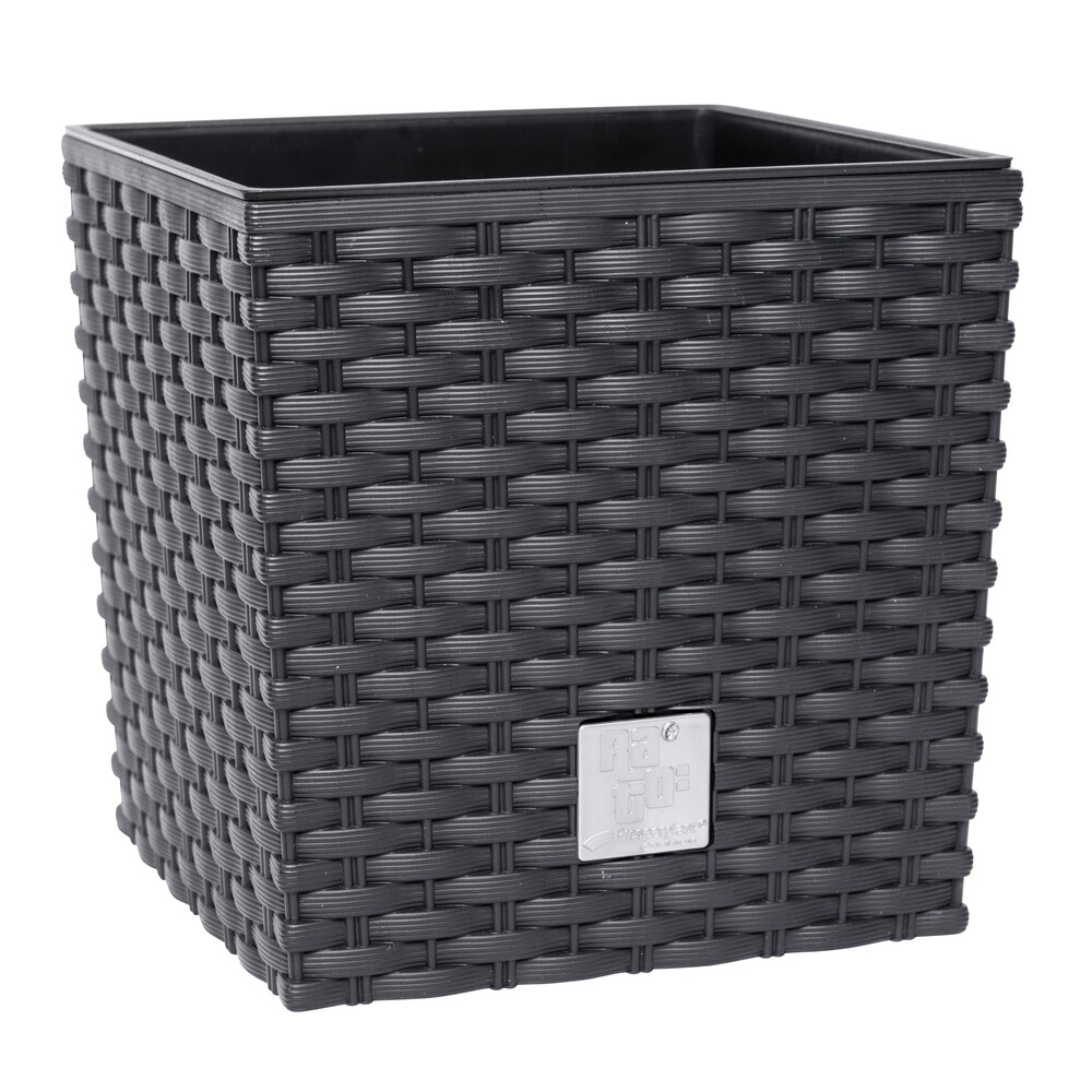 Prosperplast Blumentopf Rato Low 17 x 17 x 17 cm in Anthrazit