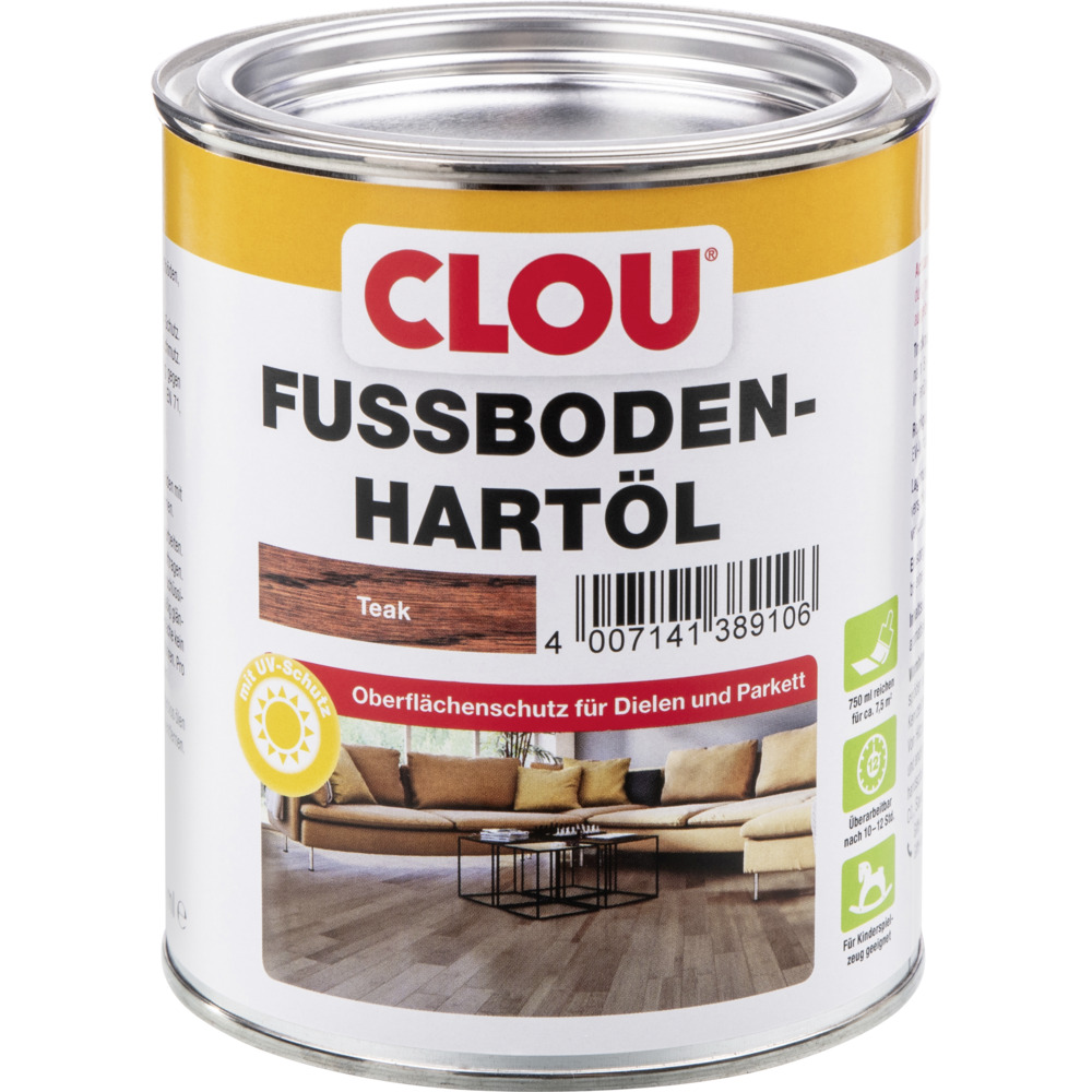 Clou Fußboden-Hartöl teak 750 ml