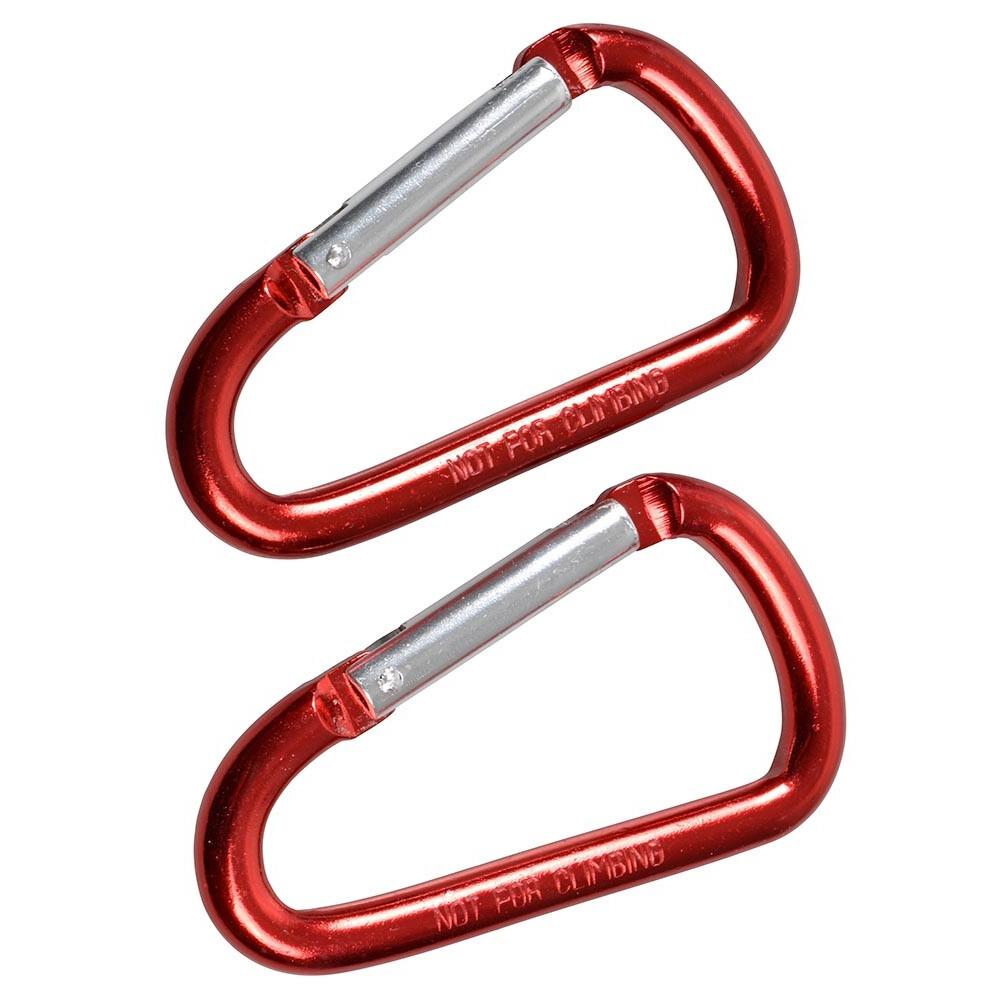 Karabiner 16 x 80 mm Alu 2 Stück rot