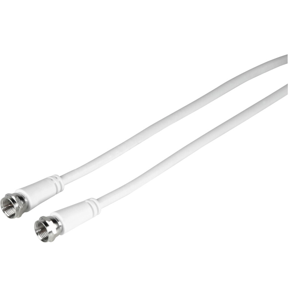 hama® SAT-Anschlusskabel 10 m, weiß, 85 dB