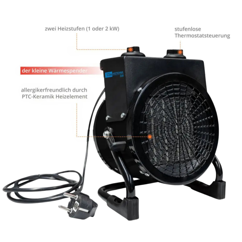 Güde® Keramik Heizlüfter GH 2000 K  image number 2