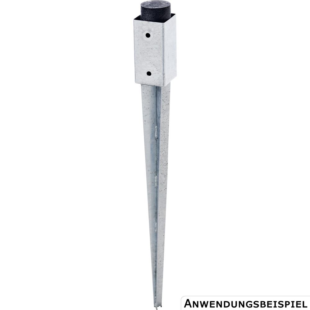 Einschlagbodenhülse 71x71x750mm Stahl feuerverzinkt image number 2