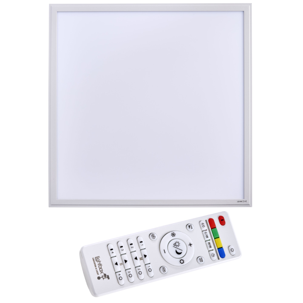 LED-Deckenleuchte Abie RGB 59,5x59,5x5,5cm weiß image number 0