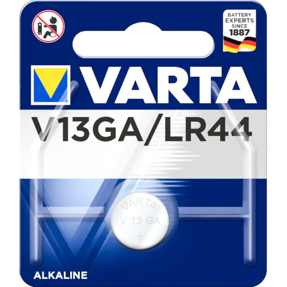 Varta Knopfzellen Batterie V13GA / LR44 1 Stück image number 0