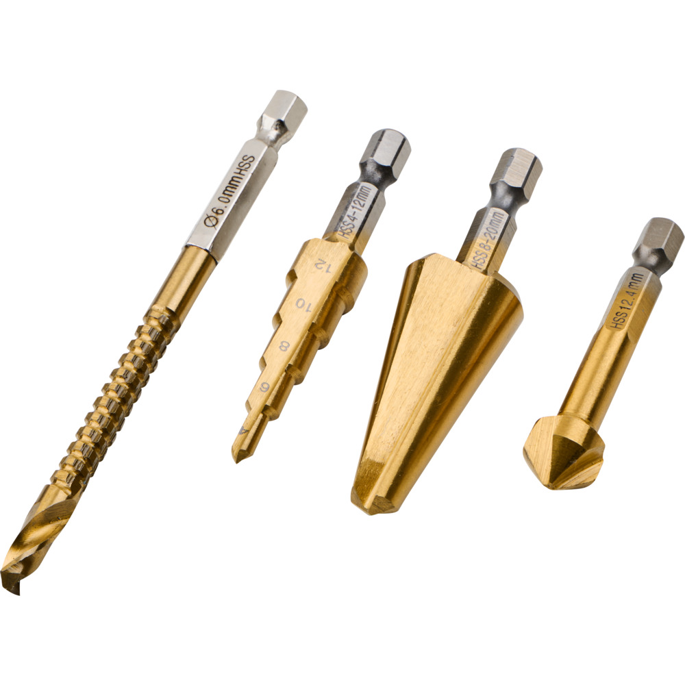 HSS Bohrer Universalbohrer Set Titan Nitrid beschichtet image number 1