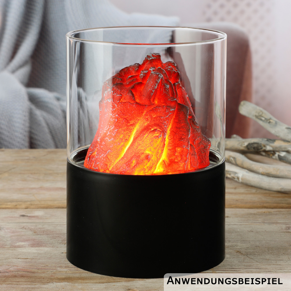 LED Tischfeuer Lava 15 x 21 cm image number 1