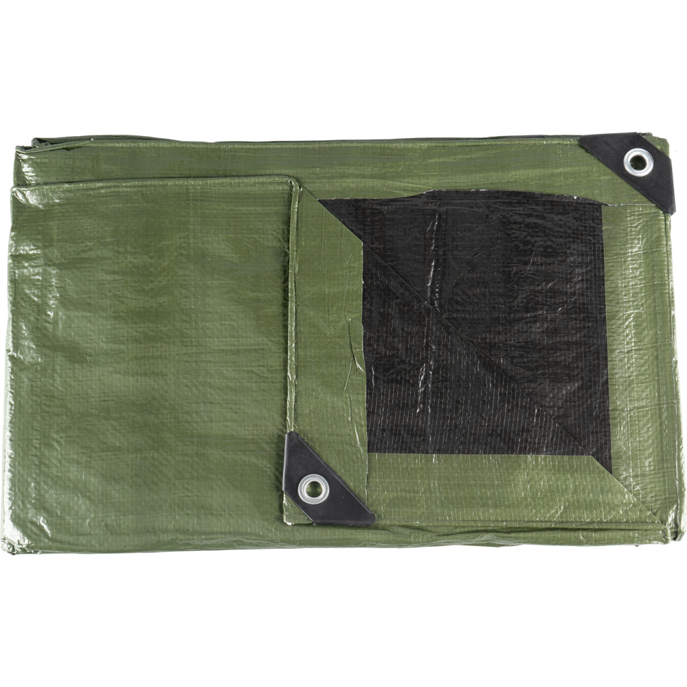 Abdeckplane 1,5 x 5 m 90 g/m² aus Bändchengewebe in grün