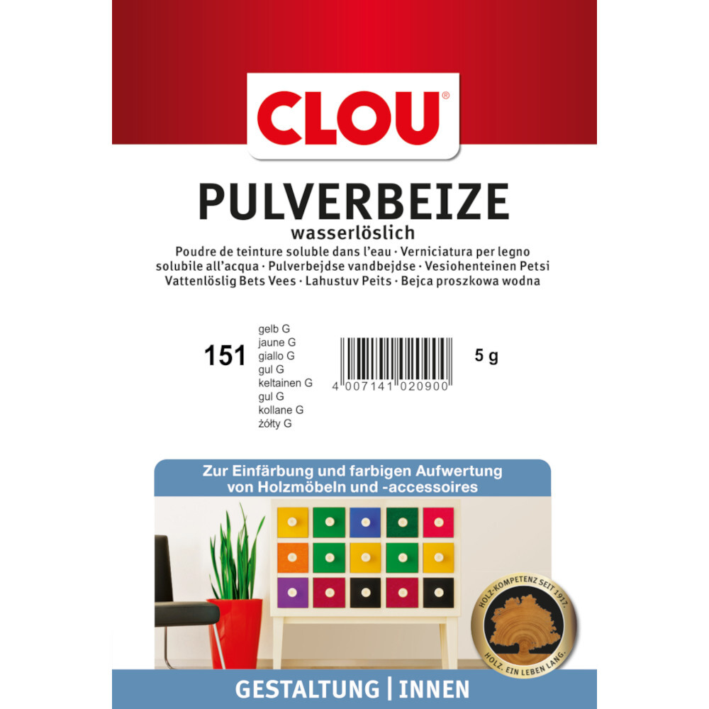 Clou Pulverbeize wv 151 gelb 5g