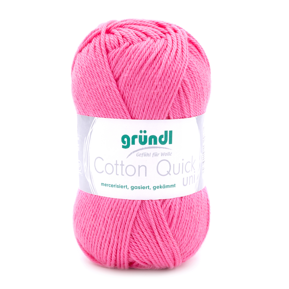 Garn Cotton Quick uni 50 g himbeerfarben