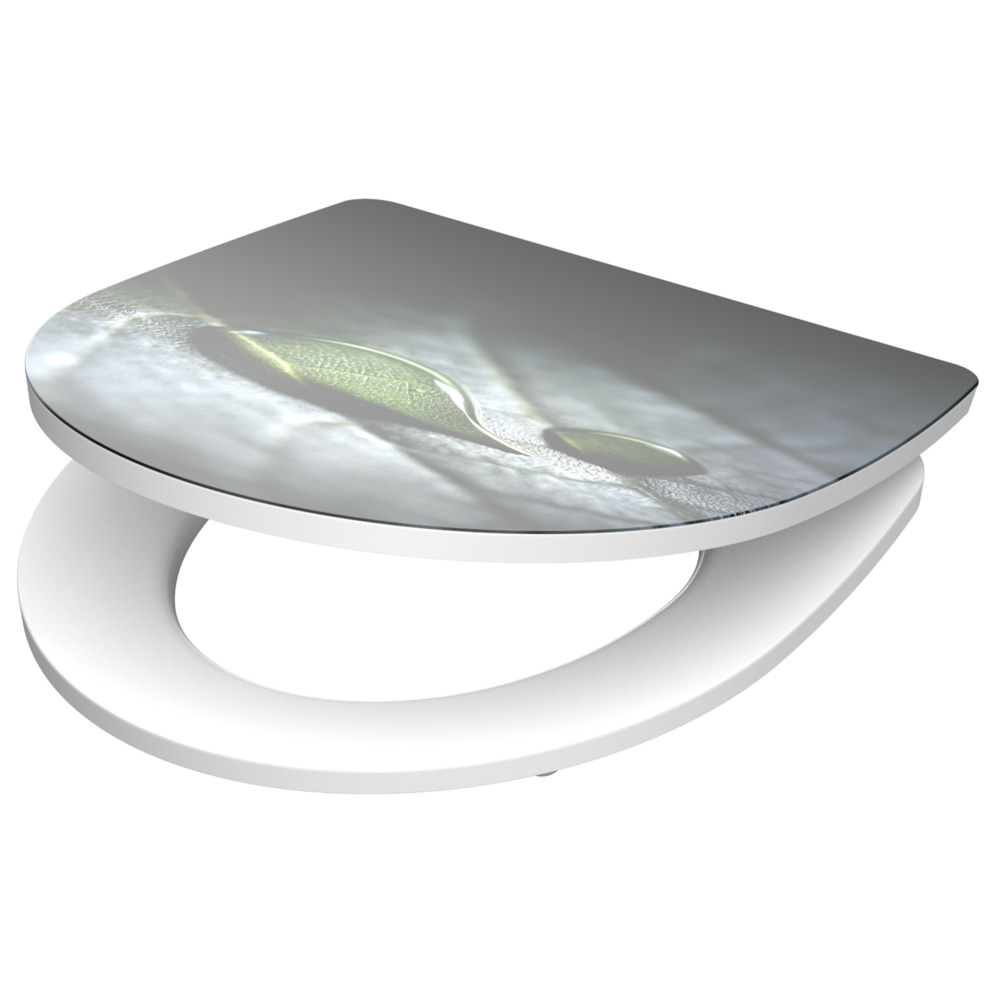 WC-Sitz High Gloss Absenkautomatik Schnellverschluss Raindrop image number 1