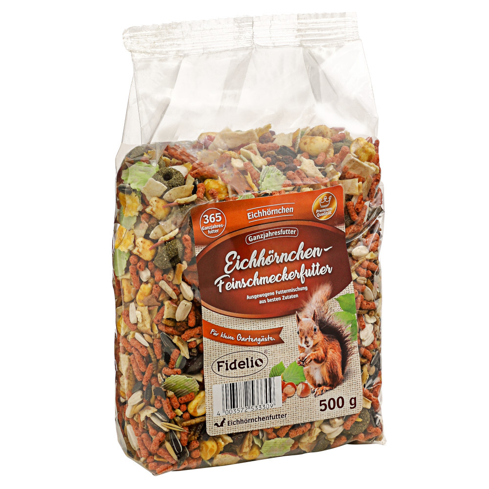 Eichhörnchefutter 500 g mit Nüssen und verschiedensten Leckereien