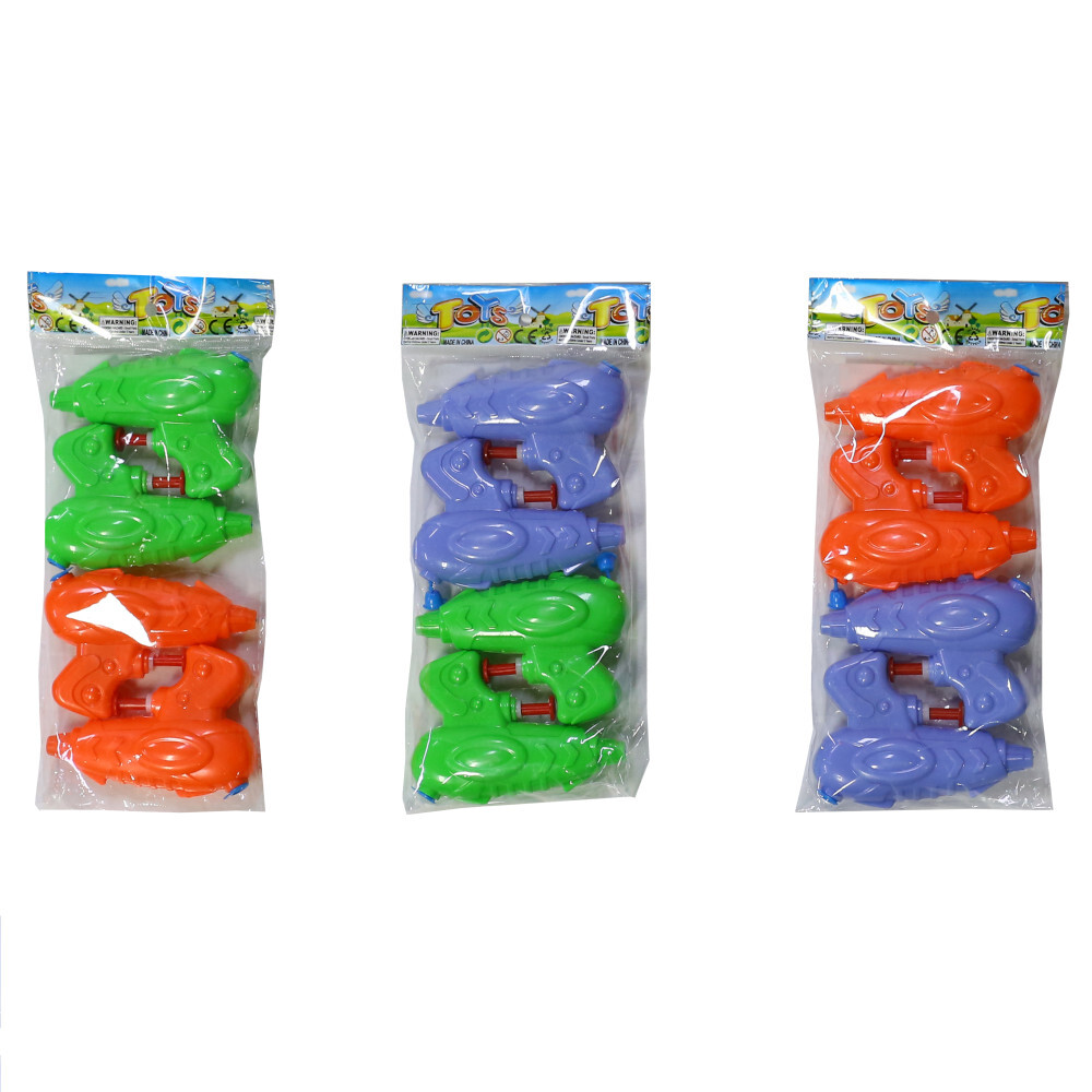 Wasserpistolen Set 4 Stück je 9,5 x 6,5 cm in verschiedenen Ausführungen