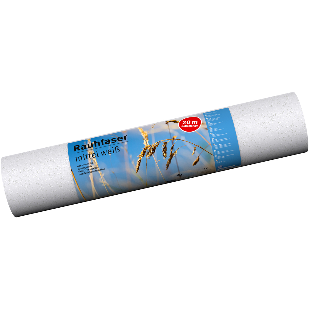 Rauhfaser-Tapete mittel 20 x 0,53 m