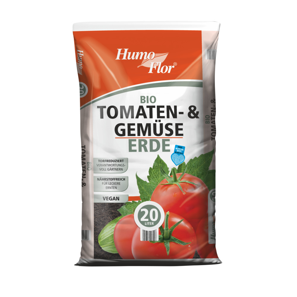 Bio Tomaten- und Gemüseerde 20 Liter, torfreduziert