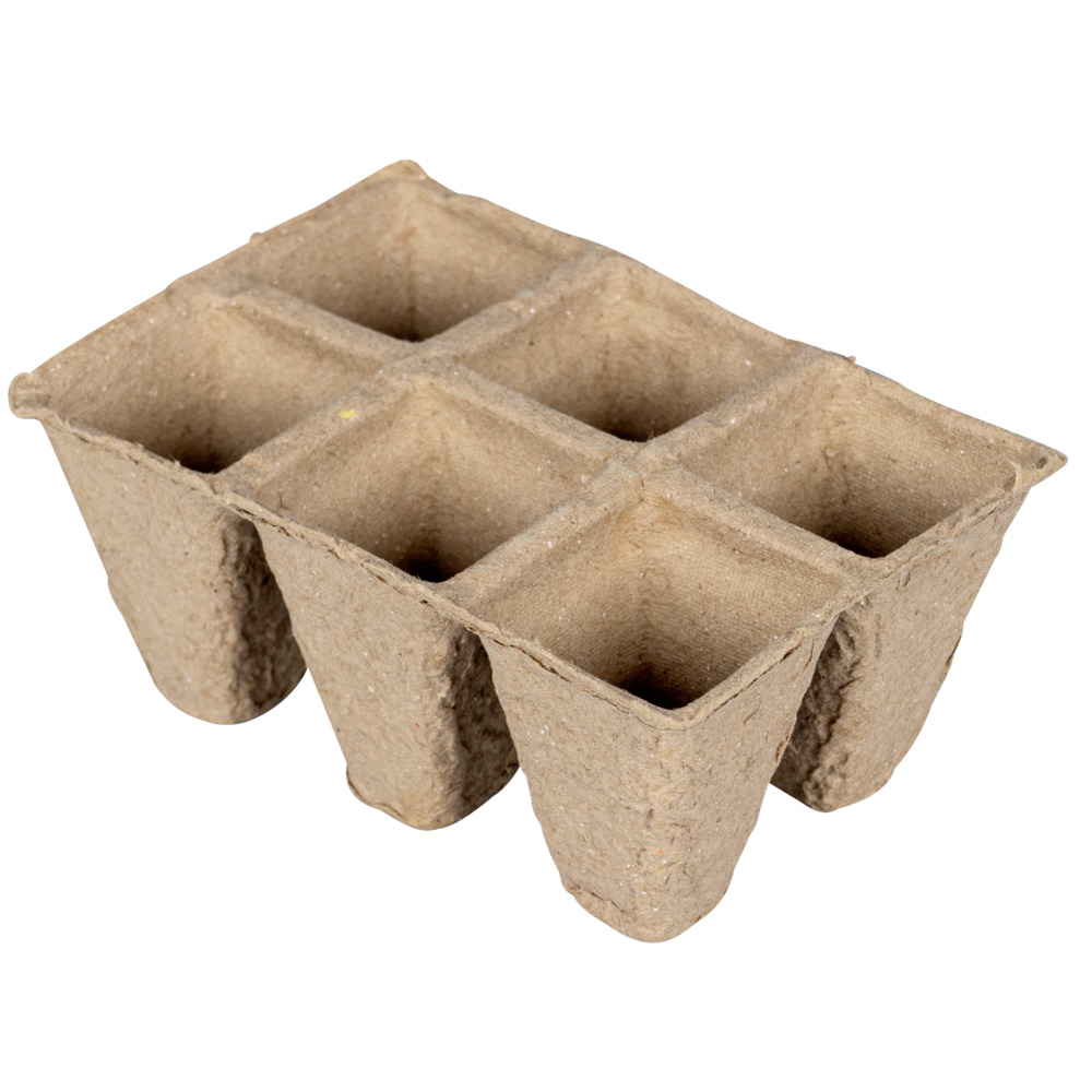 Anzuchttöpfe 4 Stück, mit je 6 Fächern, Papier image number 0
