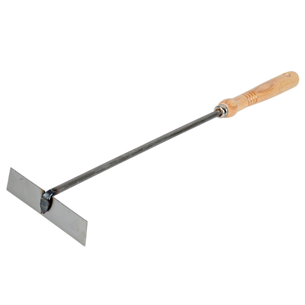 Feuerkratzer aus Stahl mit Holzgriff