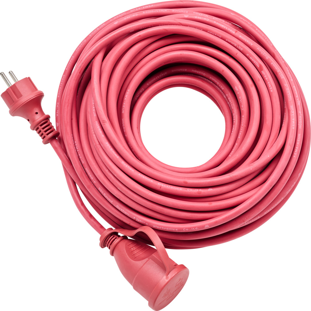 Verl&auml;ngerungskabel Schutzkontakt rot, au&szlig;en IP44, 25 m image number 1