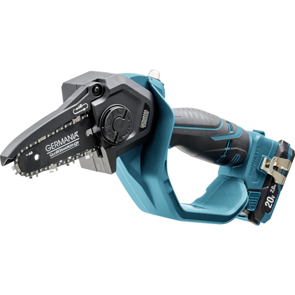 GERMANIA® Plattform 2.0 Akku-Mini-Kettensäge Komplett-Set image number 1
