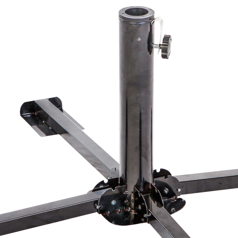 Sonnenschirmständer aufklappbar 40 cm aus Metall in schwarz image number 1