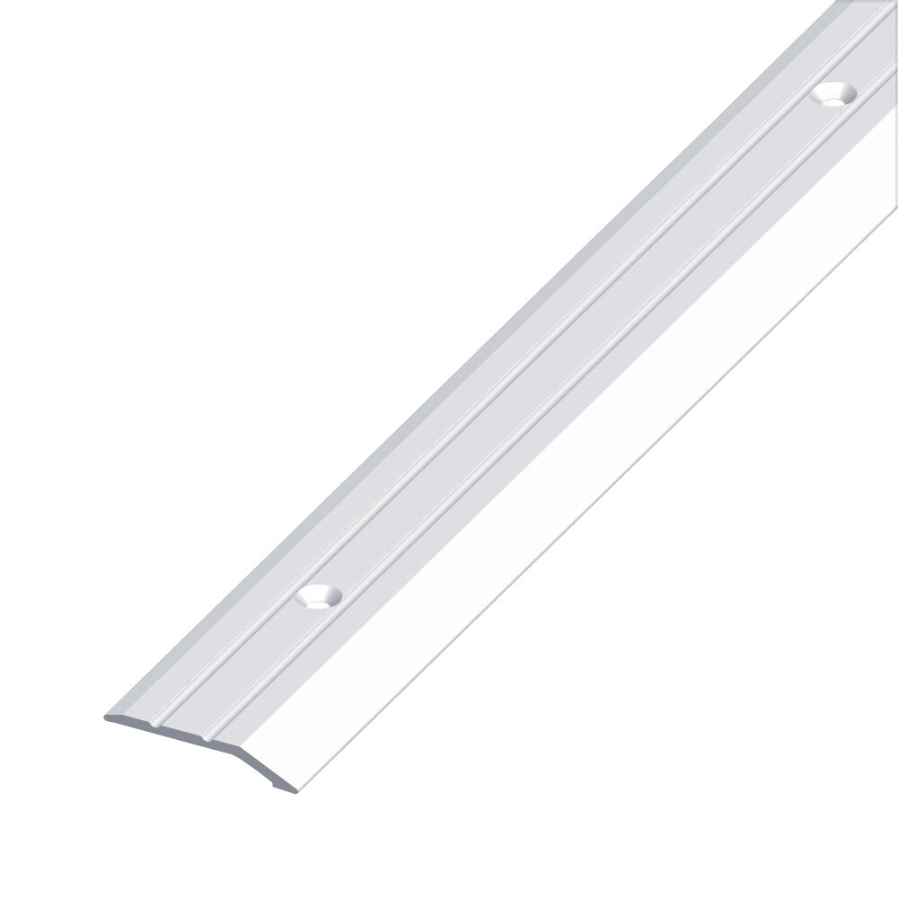 Abschlussprofil Aluminium flach gelocht, silbereloxiert