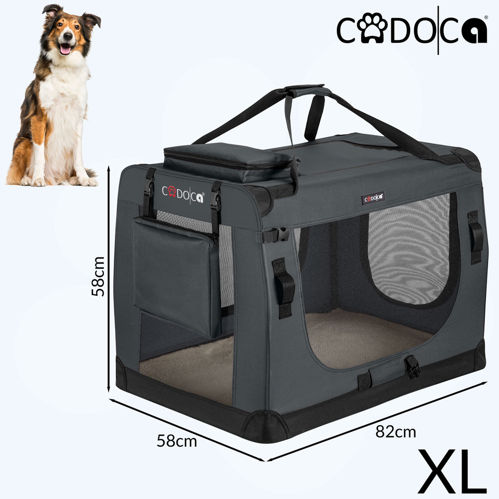 Tiertransportbox XL 82 x 58 x 58 cm navyblau image number 4