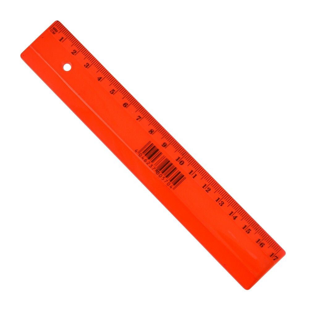 Lineal 17 cm, farblich sortiert