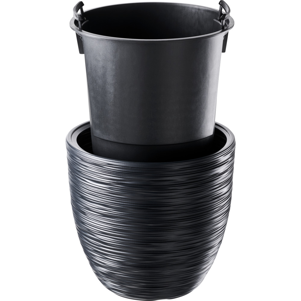 Prosperplast Pflanztopf Furu ca. &Oslash; 30 cm anthrazit image number 1