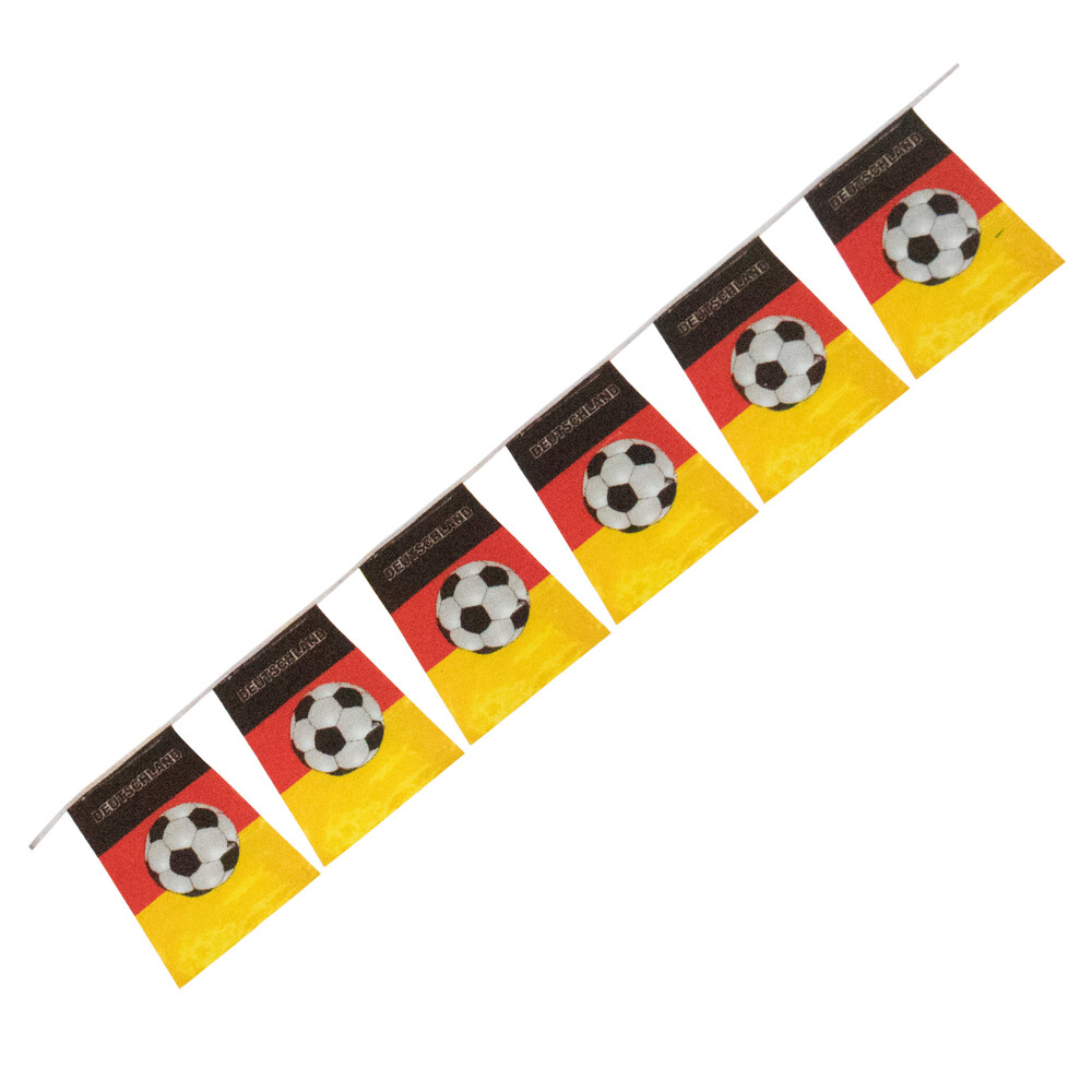 Wimpelkette 10 m mit 25 Deutschlandflaggen