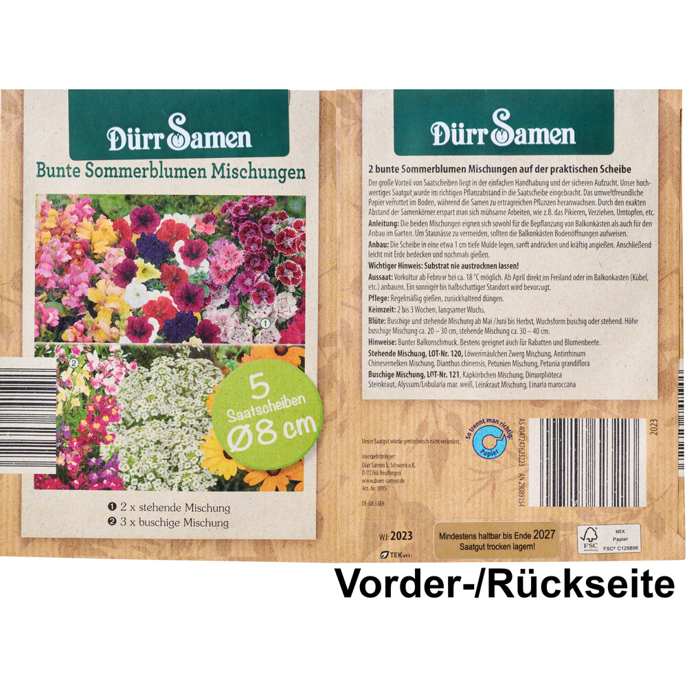 Saatband 3 St&uuml;ck / Saatscheiben 5 St&uuml;ck, sortiert image number 6