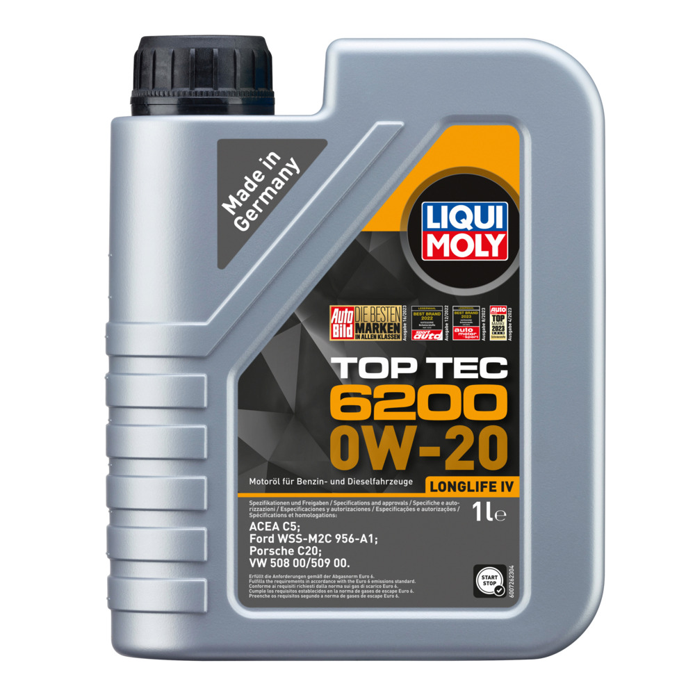 LIQUI MOLY Motoröl Top Tec 6200 0W-20 - 1 Liter image number 0