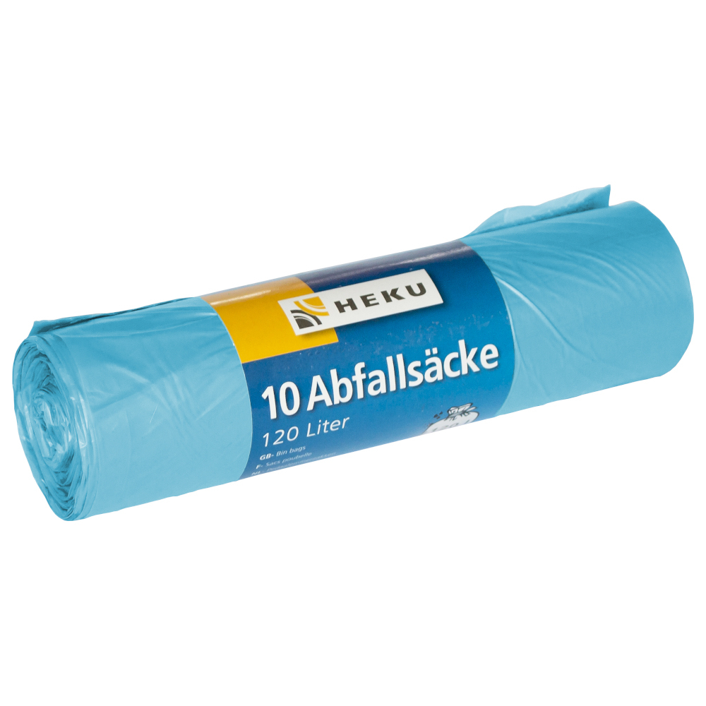 Abfallsäcke 120 Liter 15µ 10 Stück in blau
