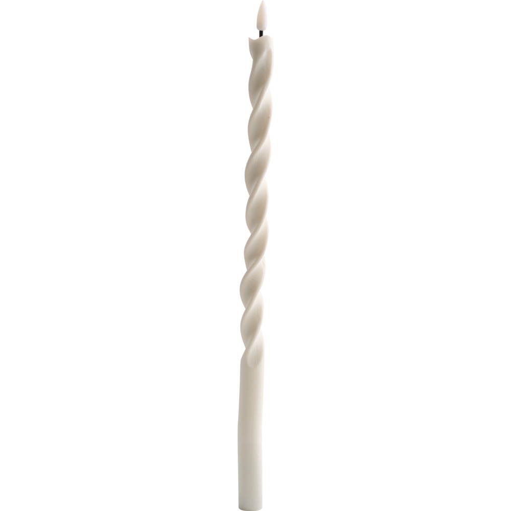 LED-Kerze flexibel twisted 41 cm, Akkubetrieb, wei&szlig; image number 4