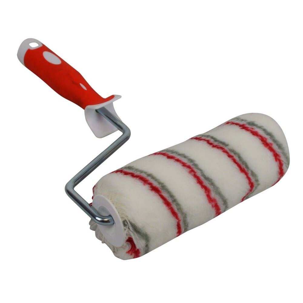 DECOPRO Farbroller 18cm rau Premiumroller mit Steckbügel und 2-K Griff