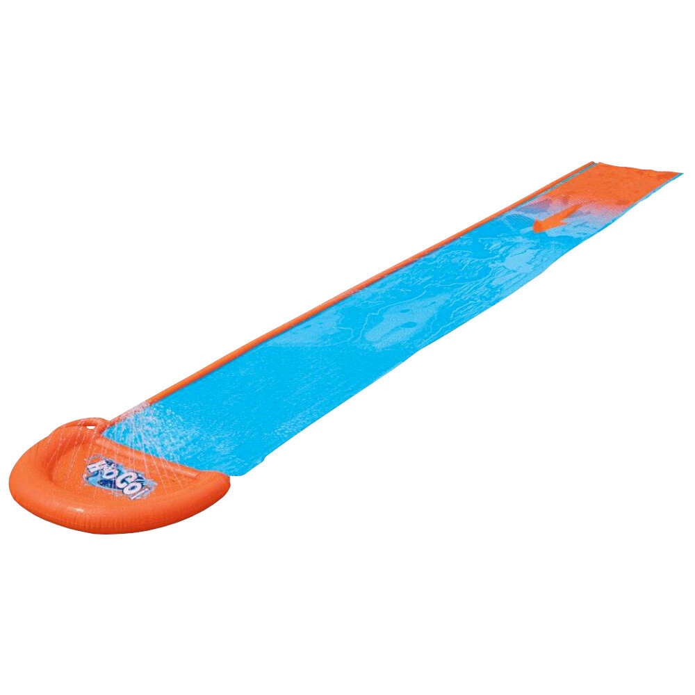 Bestway Wasserrutsche 488 x 82 cm aufblasbar mit Sprenklerleiste und Anschluss