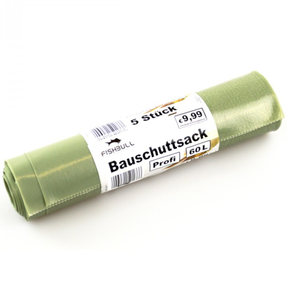 Bauschuttsack 60 Liter 160µ 5 Stück in grau