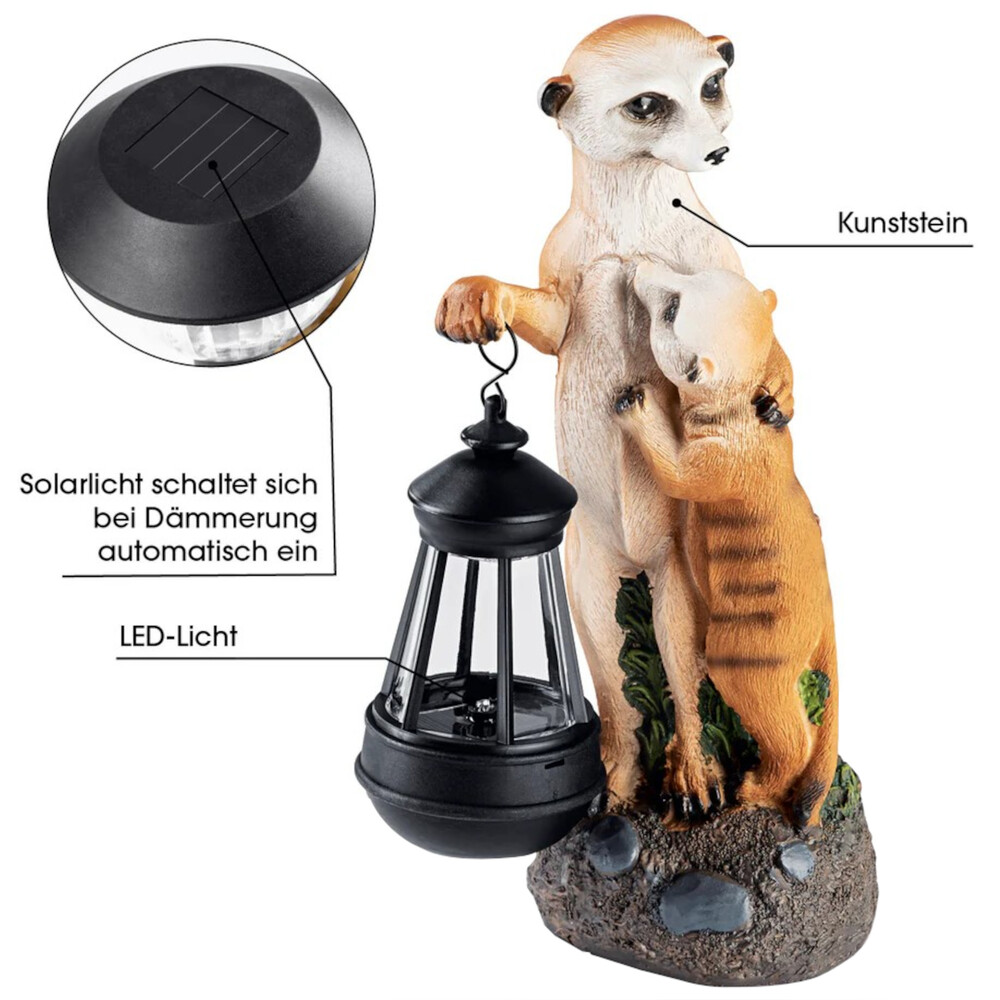 EASYmaxx LED-Solarleuchte Erdm&auml;nnchen 30 cm image number 1