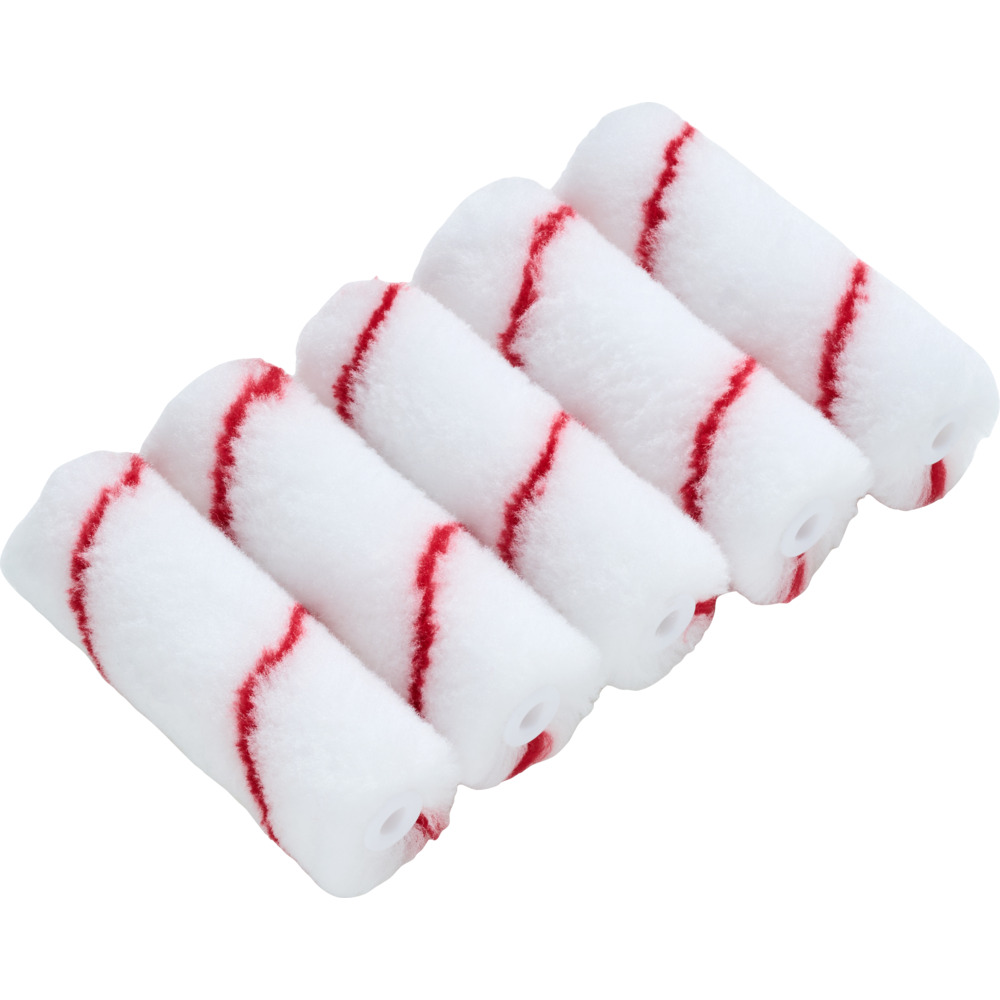 DECOPRO Malerrolle Set 5 St&uuml;ck 10 cm Premiumwalze universal Mini