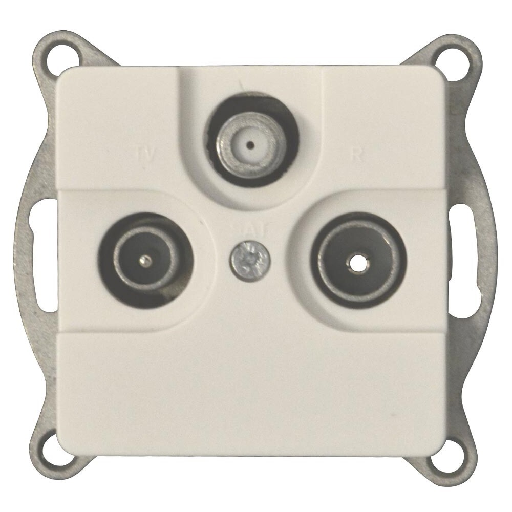 REV Antennendose TV/RF/Sat EverLuxe weiss Unterputz image number 0