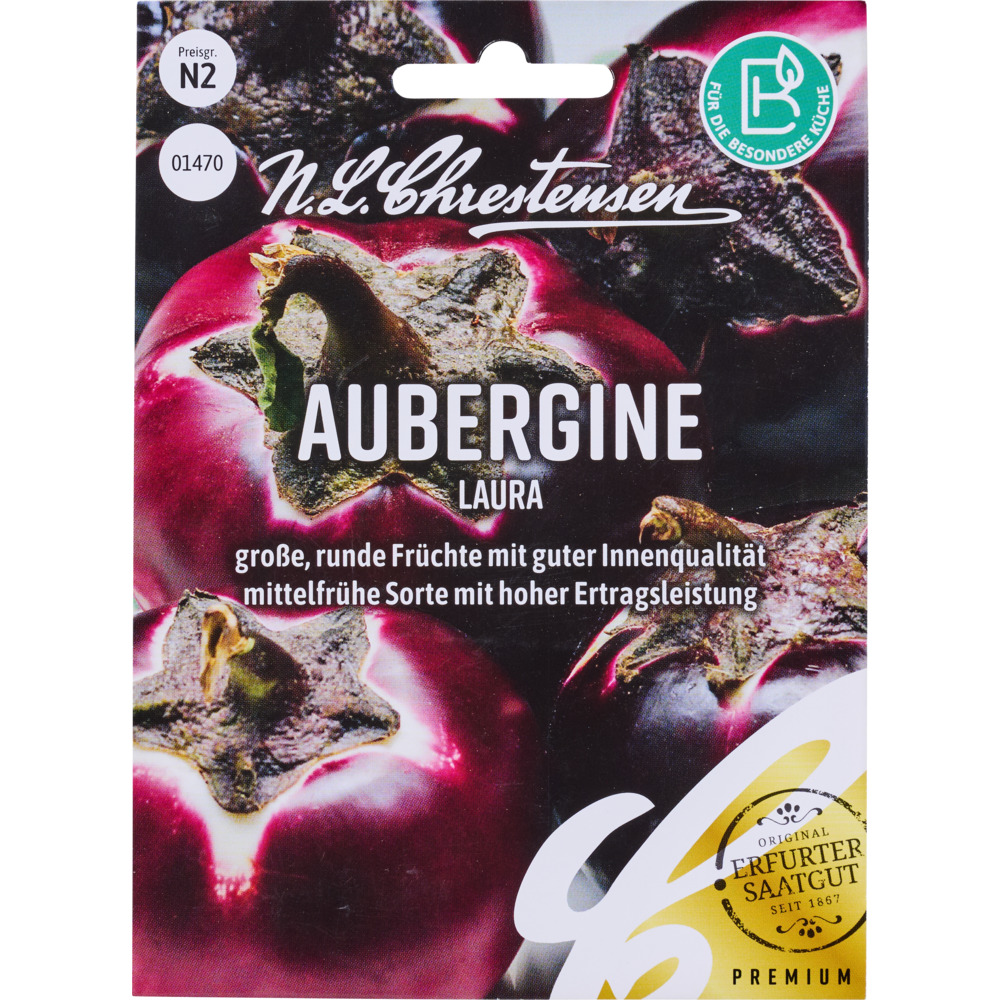 Saatgut Aubergine Laura image number 0
