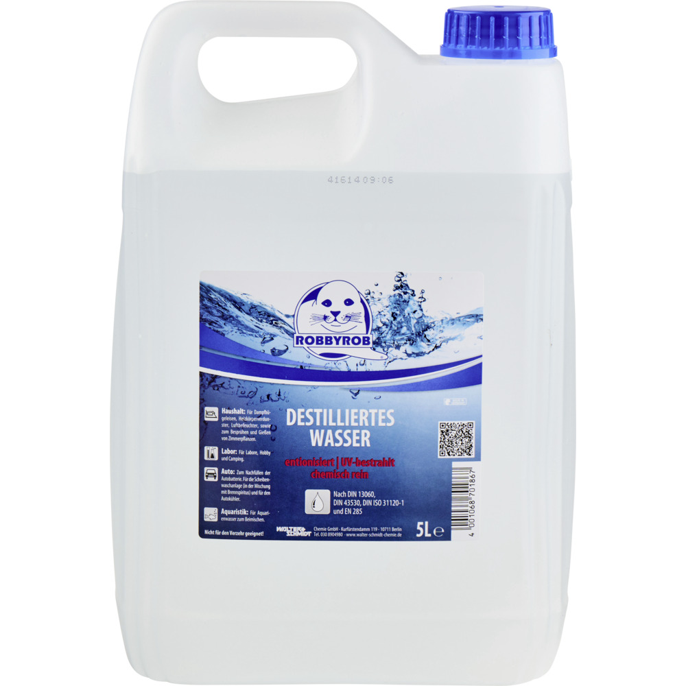 RobbyRob Destilliertes Wasser 5 Liter image number 0