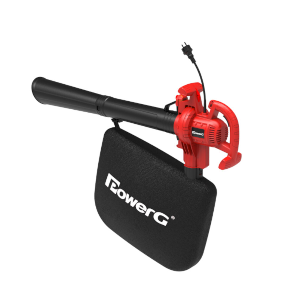 PowerG 3 in 1 Laubsauger elektrisch mit 3000 Watt und 40 Liter Auffangbeutel