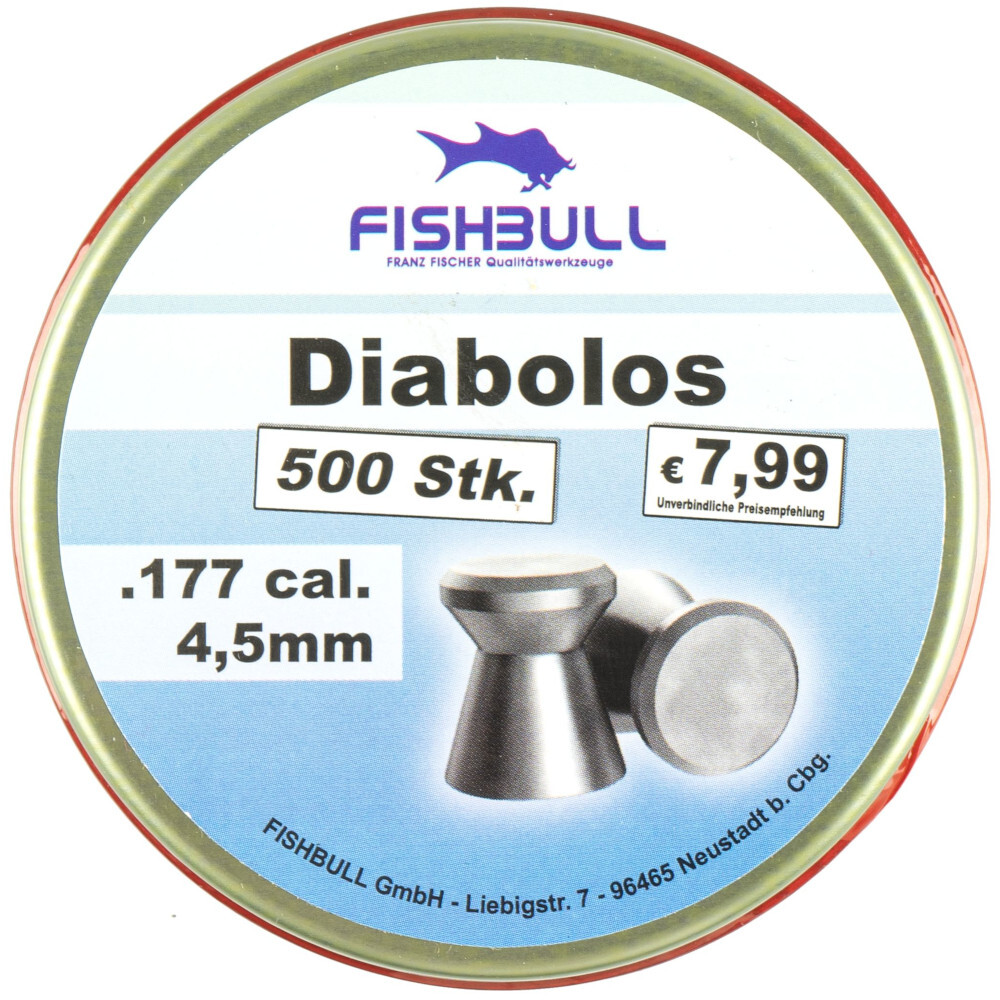 Diabolo 4,5 mm 500 Stück Cal.177 Luftgewehr-Munition