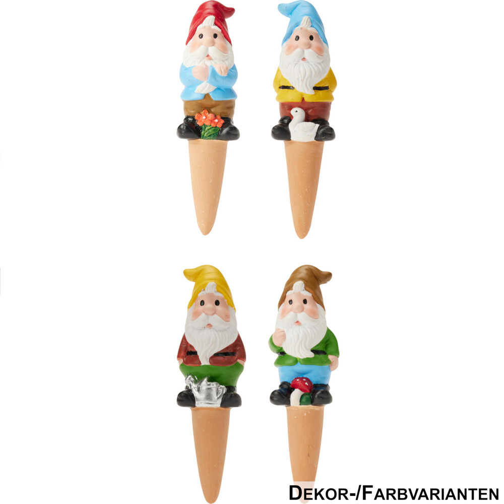 Wasserspender Gartenzwerg Terrakotta, sortiert