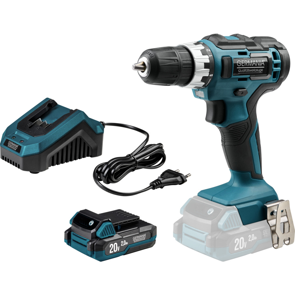 GERMANIA® Plattform G2 Akku Bohrschrauber Set 20 V